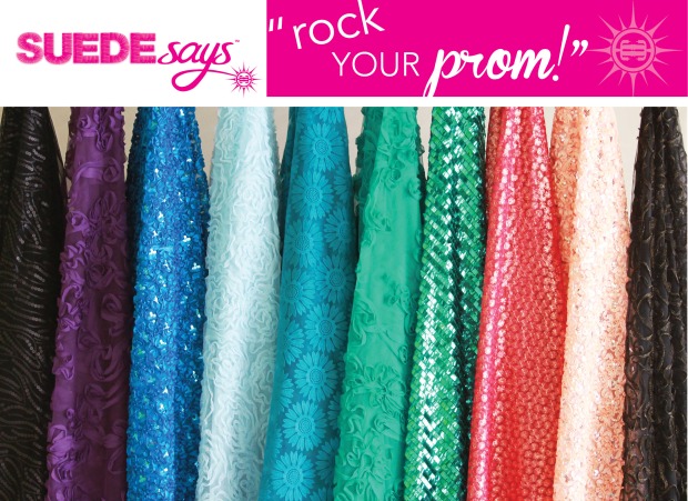 Suede Says "Rock Your Prom" Fabrics for JoAnn Fabric and Craft Stores