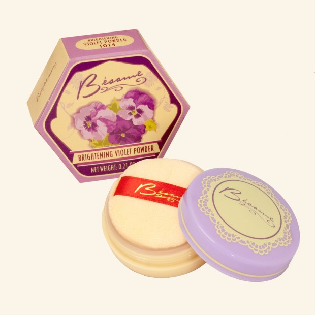 Brightening Violet Powder from Besame Cosmetics